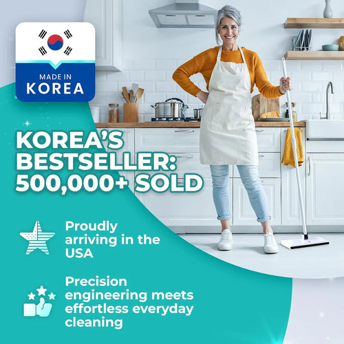 Easy Tap Mop – Hands-Free Floor Mop with 360° Swivel Head, Universal Pad Compatibility & Starter Kit | Korea's #1 Bestseller